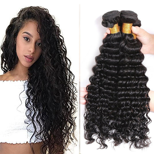 Brazilian Kinky Curly Hair Weave Bundles 1pcs 100% Remy Human Hair Weave  Deep Curly Bundles