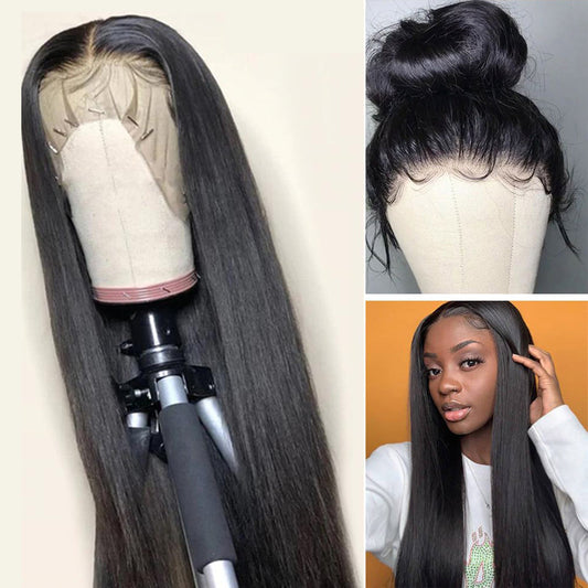 Lace Front Wig Human Hair with Baby Hair Virgin Straight Hair