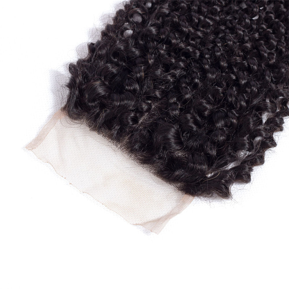 Ustyle Brazilian 3 Bundles Curly Hair 100% Human Virgin Hair With Lace Closure - Ustyle Hair