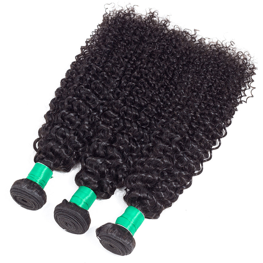 10A Grade Curly Hair 3 Bundles 100% Remy Human Hair Natural Color