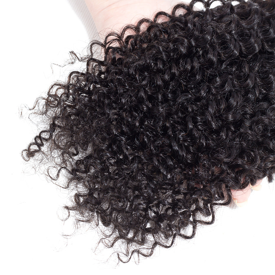 10A Grade Curly Hair 3 Bundles 100% Remy Human Hair Natural Color