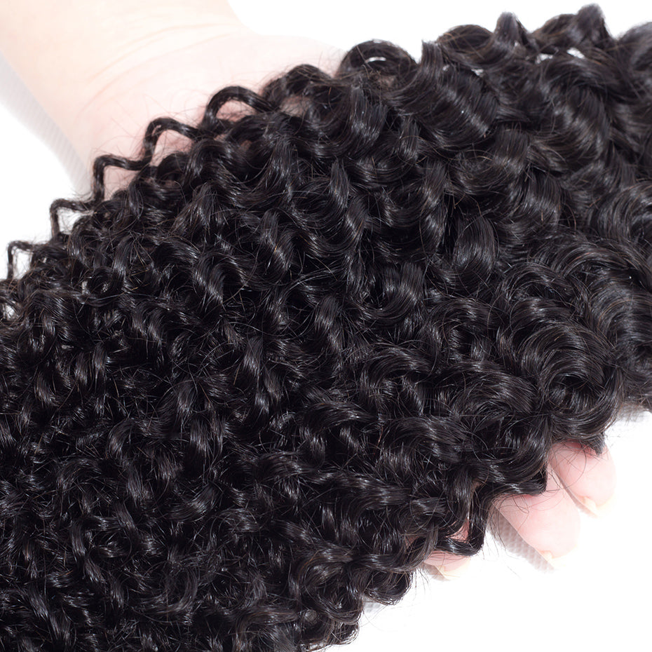 10A Grade Curly Hair 3 Bundles 100% Remy Human Hair Natural Color