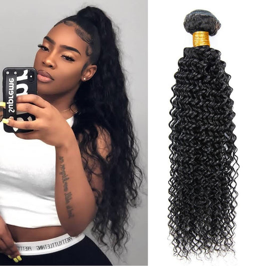 Ustyle Hair 1pcs/Lot Jerry Curly Hair Bundles Deals Remy Hair Extensions